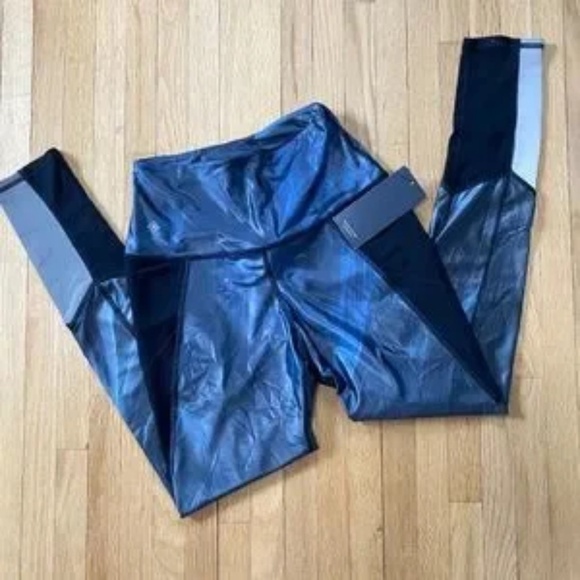 NWT NUX New Heights Canyon Synthetic Leggings Black/Blue Size S - Picture 11 of 12